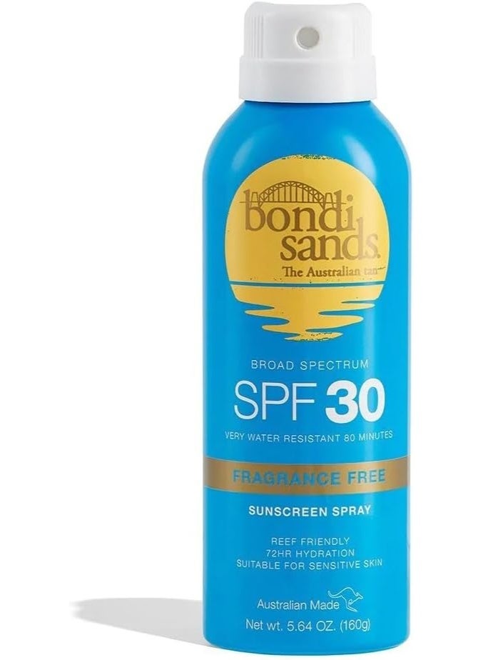 BONDI SANDS بخاخ واقي من الشمس خالي من العطور SPF 30 160 جرام – بخاخ واقي من الشمس - Image 1